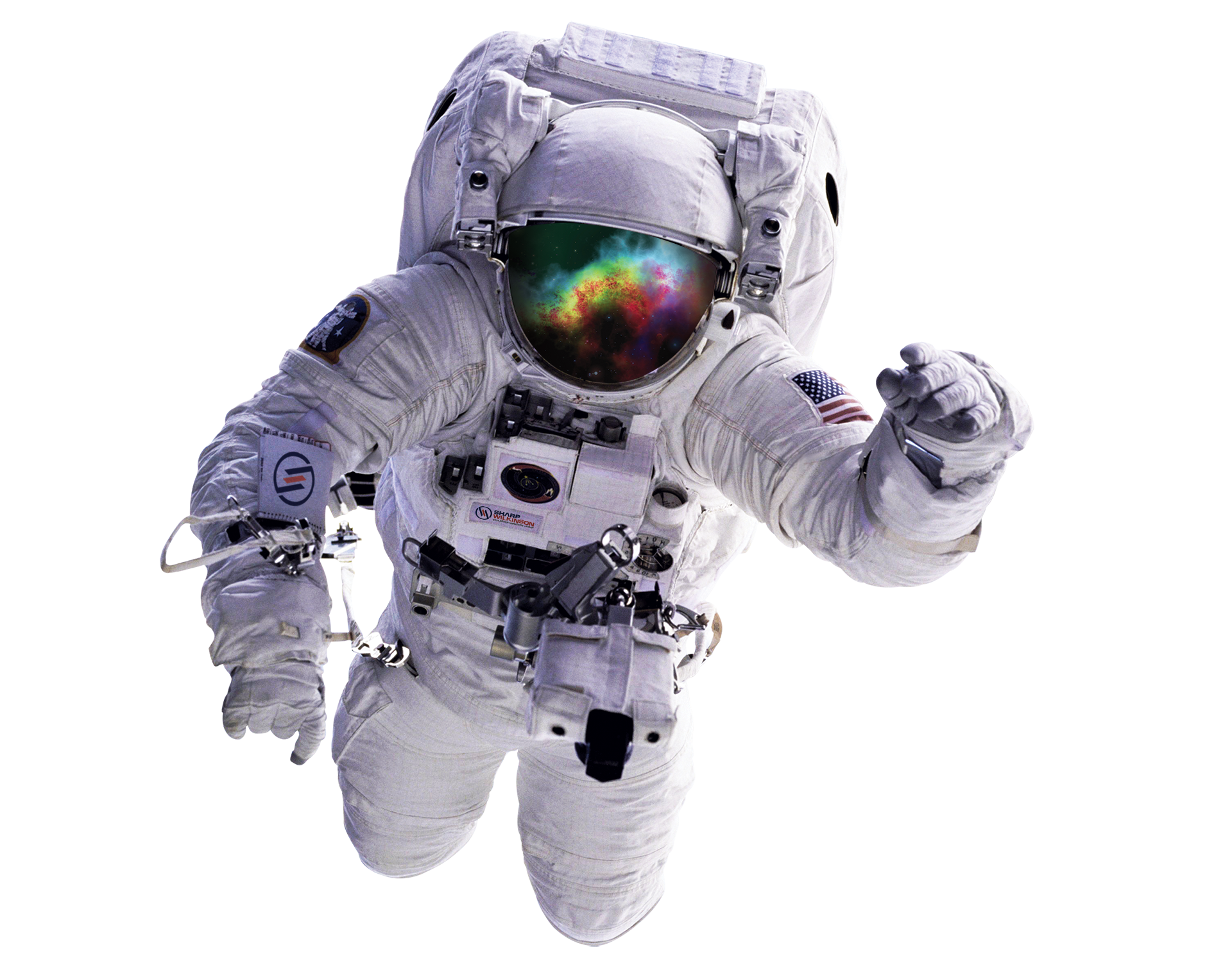 Astronaut floating