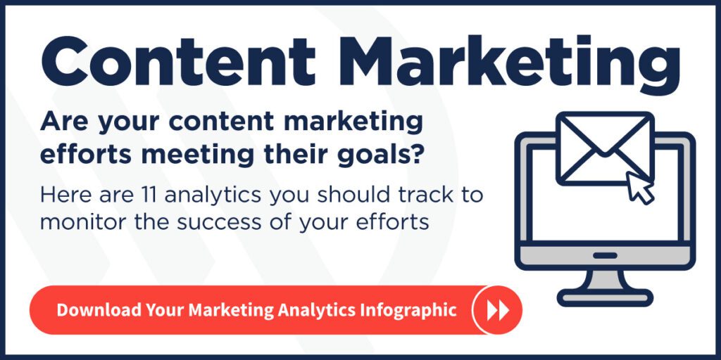 Are your content marketing efforts meeting their goals? here are 11 analytics you should track to monitor the success of your efforts