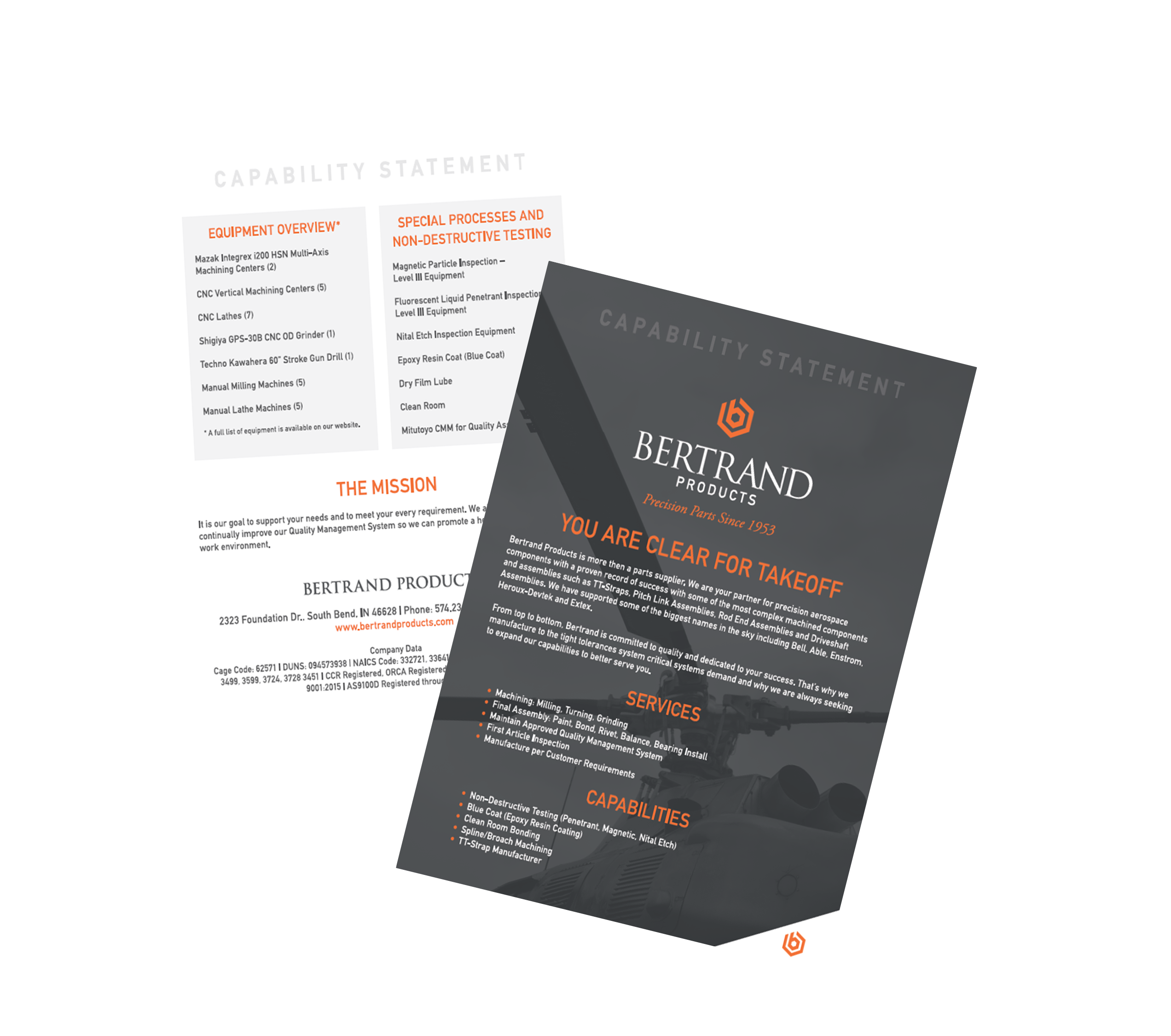 mockup of a Bertrand Flyer